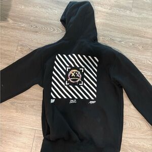 Klout Pwr Black Graphic Hoodie Sweater